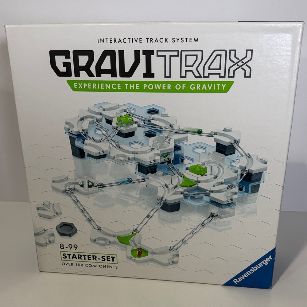 Ravensburger GraviTrax Marble Run Box with White, Green, Blue Accents